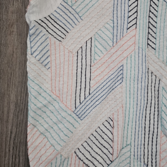 Anthro Akemi + Kim White Embroidered Blouse - Picture 4 of 12